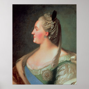 Poster Retrato da Imperatriz Catherine II, o Excelente