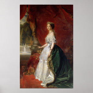 Póster Retrato da imperatriz Eugenie de France