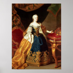 Poster Retrato da imperatriz Maria Theresa