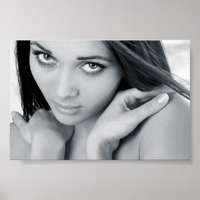 Póster Retrato da linda garota (Frente)