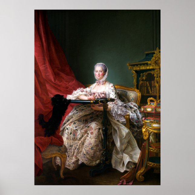 Poster Retrato da Madame de Pompadour (Frente)
