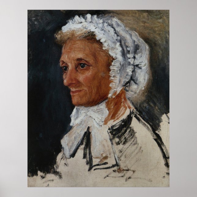 Poster Retrato da Mãe Bela Arte de Renoir (Frente)
