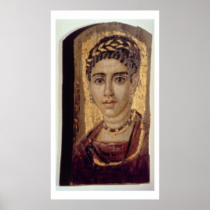 Póster Retrato da mamã de uma mulher, de Fayum,