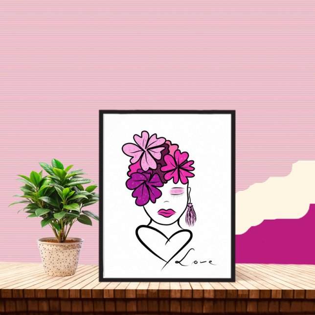 Poster Retrato da mulher (Criador carregado)