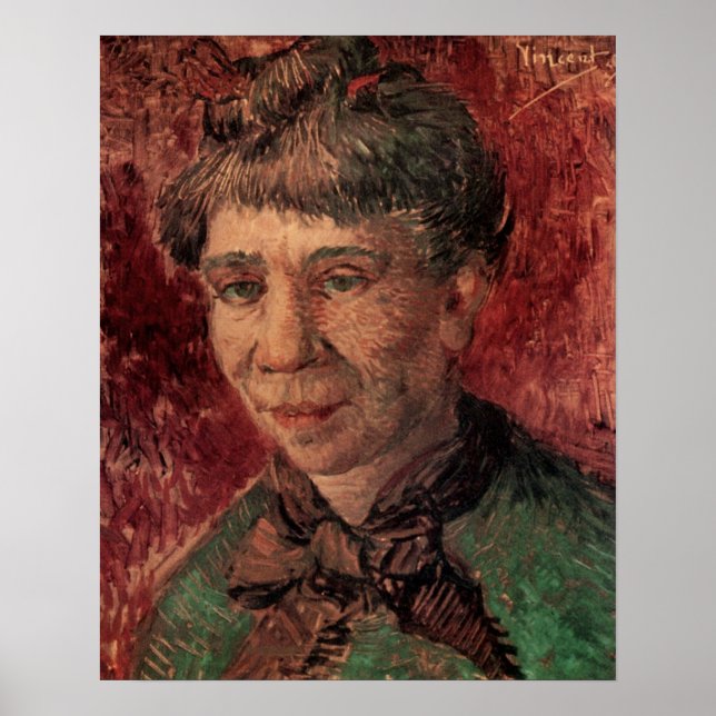 Poster Retrato da Mulher Madame Tanguy, Vincent van Gogh (Frente)