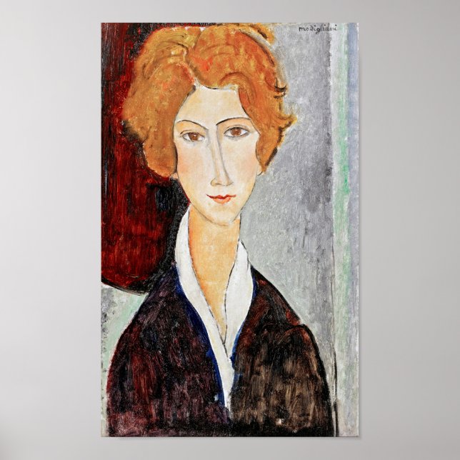 Poster Retrato da Mulher, Modigliani (Frente)