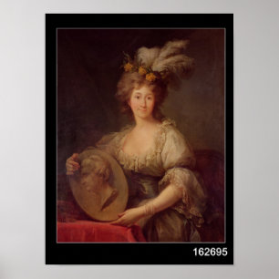 Póster Retrato da princesa de Anne Biron de Courland