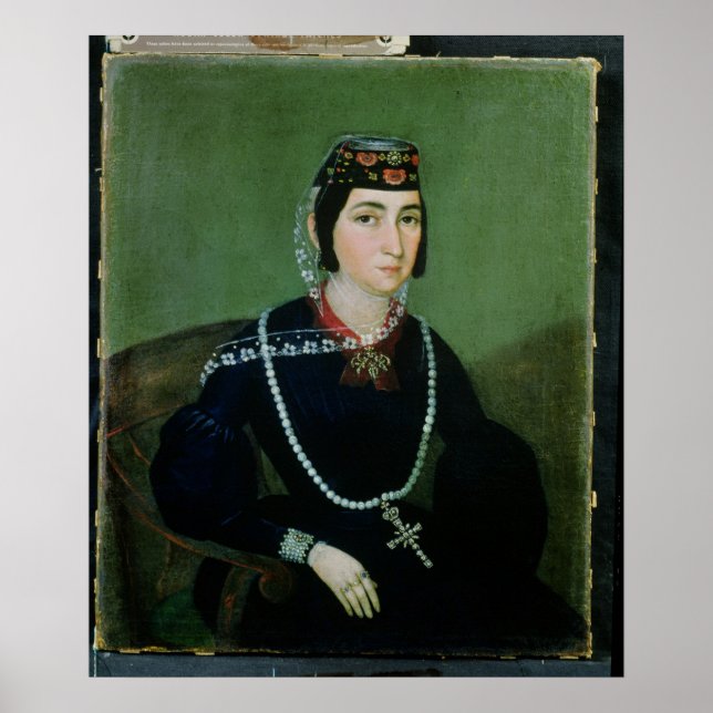 Póster Retrato da Princesa Salome Chavchavadze (Frente)