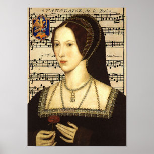 Poster Retrato da rainha Anne Boleyn