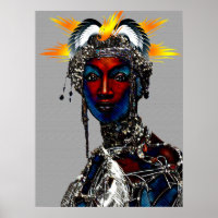 Retrato da Rainha Tribal Africana