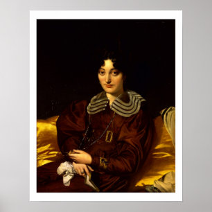 Póster Retrato da senhora Marcotte de Sainte-Marie (1803-