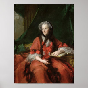 Poster Retrato da senhora Maria Leszczynska 1748