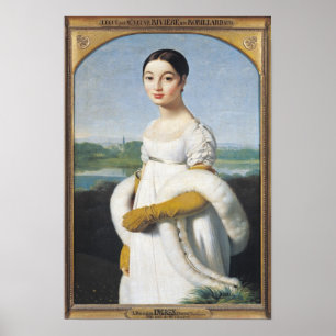 Póster Retrato da senhorita Caroline Riviere 1805