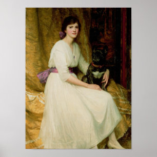 Póster Retrato da senhorita Dorothy Dicksee