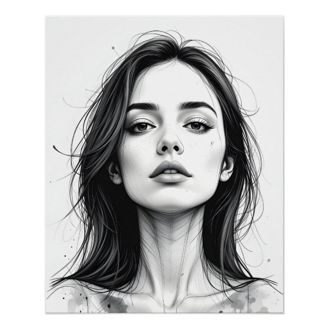 Póster Retrato da Serene Line (Frente)