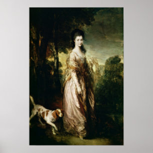 Poster Retrato da Sra. Lowndes-Pedra c.1775