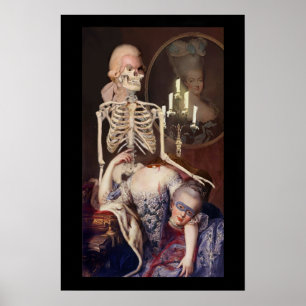 Póster Retrato da Un para o Dia das Bruxas
