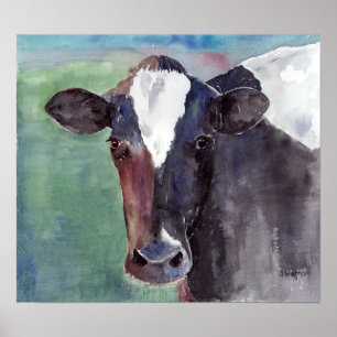 Póster Retrato da vaca