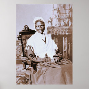 Poster Retrato da verdade do Sojourner cerca de 1870
