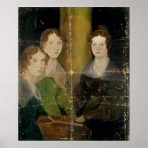 Póster Retrato das irmãs de Bronte, c.1834