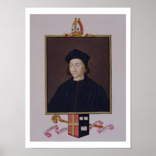 Poster Retrato de 1474-1559) Bishop o de Cuthbert