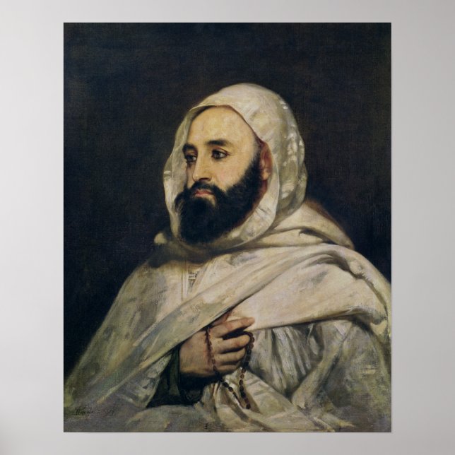 Póster Retrato de Abd el-Kader (Frente)