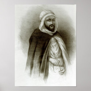 Póster Retrato de Abdelkader