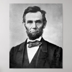 Poster Retrato de Abraham Lincoln - 1863