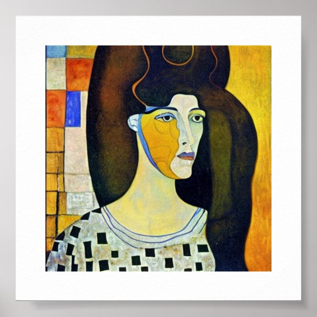 Poster Retrato de Adele Bloch-Bauer Art (Frente)