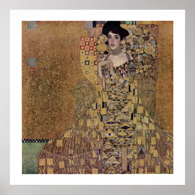 Póster Retrato de Adele Bloch-Bauer I (Frente)