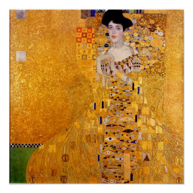 Póster Retrato de Adele Bloch-Bauer I - Gustav Klimt (Frente)