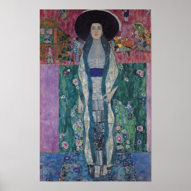 Poster Retrato de Adele Bloch-Bauer II — Gustav Klimt (Frente)