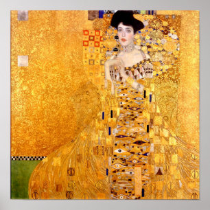 Poster Retrato de Adele Bloch-Bauer por Gustav Klimt