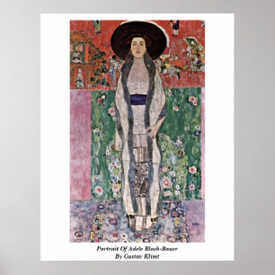 Póster Retrato de Adele Bloch-Bauer por Gustavo Klimt