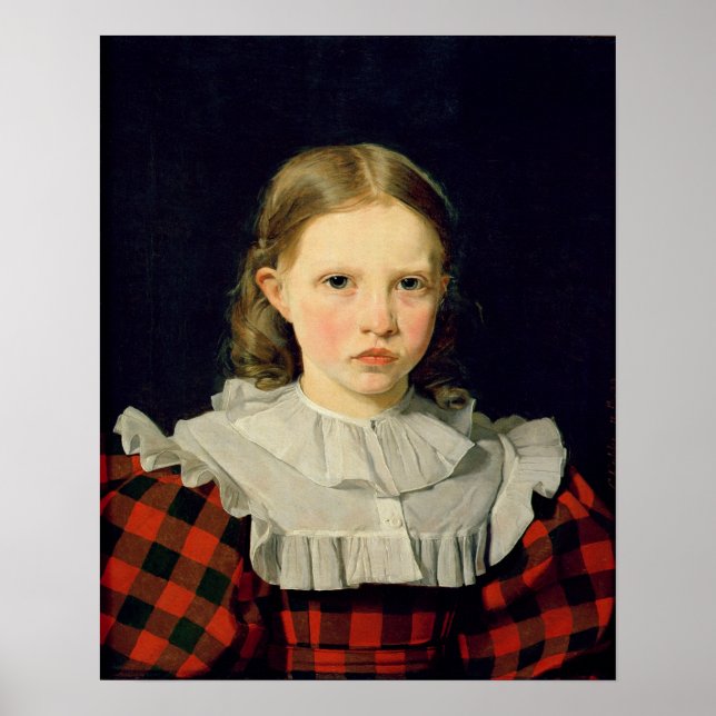 Póster Retrato de Adolphine Kobke 19 de junho de 1832 (Frente)