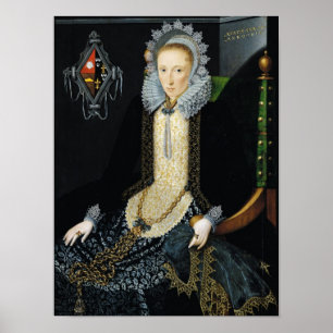 Poster Retrato de Adriana camionete Nesse, 1611