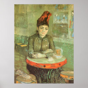 Póster Retrato de Agostina Segatori por Vincent van Gogh