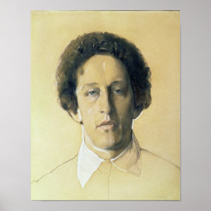 Poster Retrato de Aleksandr Aleksandrovich Blok, 1907