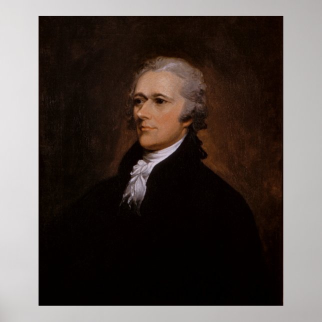 Póster Retrato de Alexander Hamilton por John Trumbull (Frente)
