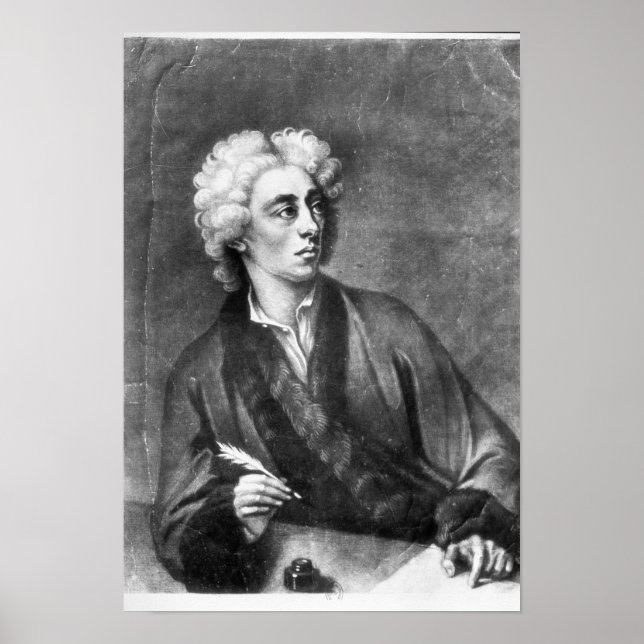 Póster Retrato de Alexander Pope (Frente)