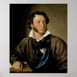 Póster Retrato de Alexander Pushkin