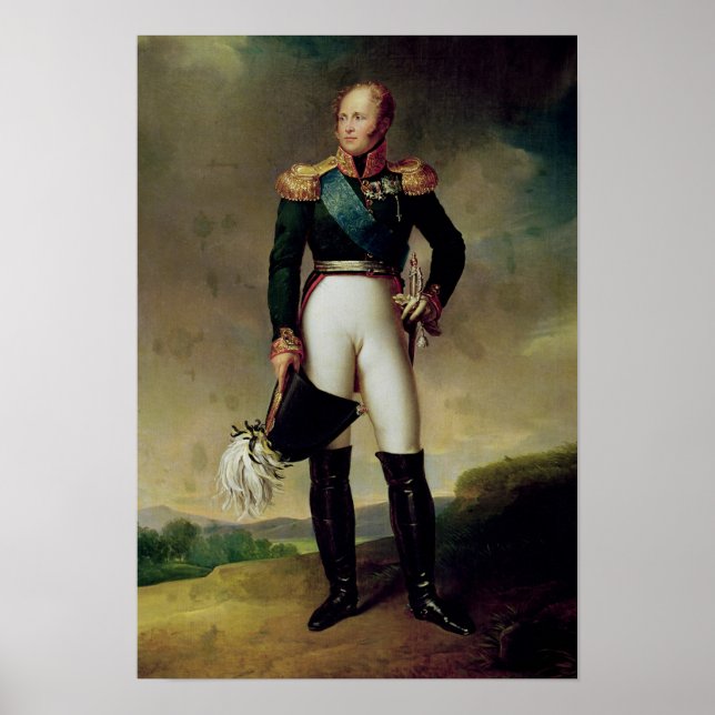 Póster Retrato de Alexandre I 1814 (Frente)