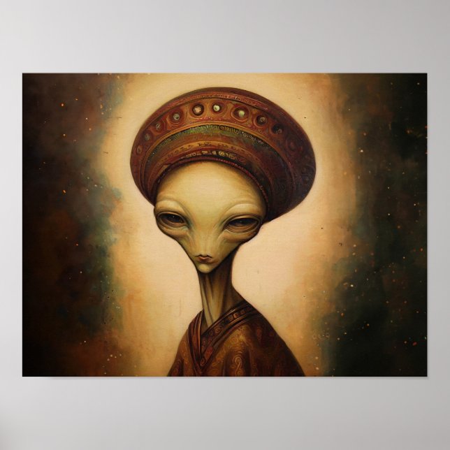 Poster Retrato de Alienígena antigo (Frente)