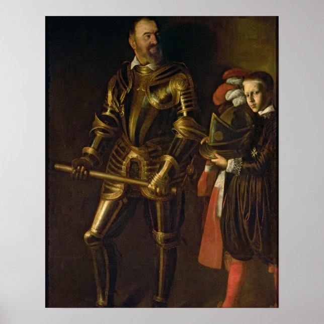 Poster Retrato de Alof de Wignacourt, Grande Mestre (Frente)