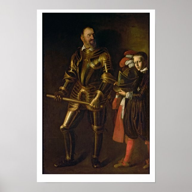 Póster Retrato de Alof de Wignacourt, Grande Mestre (Frente)
