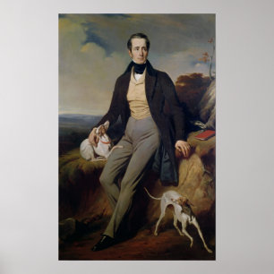 Poster Retrato de Alphonse de Lamartine 1830