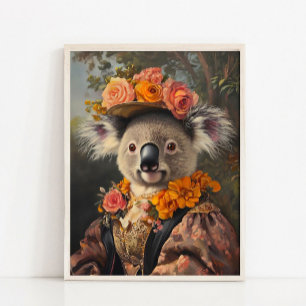 Poster Retrato de Animal Vitoriano, Dama Real Coalha Vint