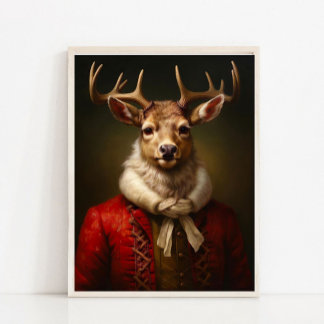 Poster Retrato de Animal Vitoriano, Princesa de Veado do 