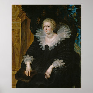 Poster Retrato de Anne da Áustria