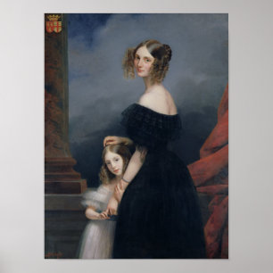 Póster Retrato de Anne-Louise Alix de Montmorency